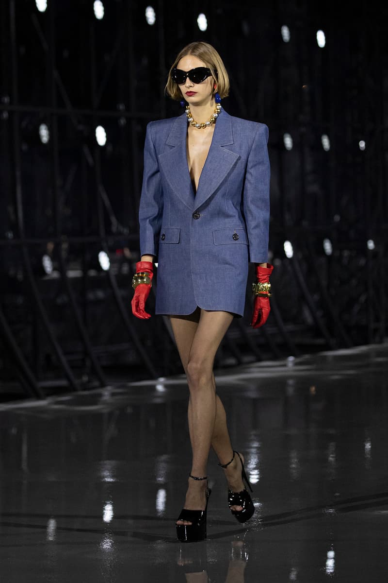 Saint Laurent YSL Spring Summer 2022 SS22 Collection Runway Show Paris Fashion Week Anthony Vaccarello