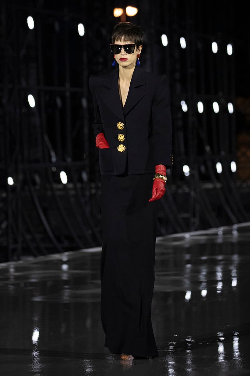 Saint Laurent YSL Spring Summer 2022 SS22 Collection Runway Show Paris Fashion Week Anthony Vaccarello