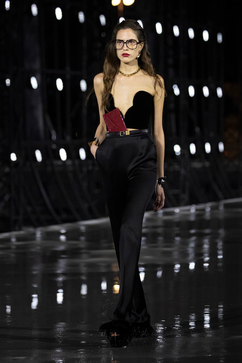 Saint Laurent YSL Spring Summer 2022 SS22 Collection Runway Show Paris Fashion Week Anthony Vaccarello