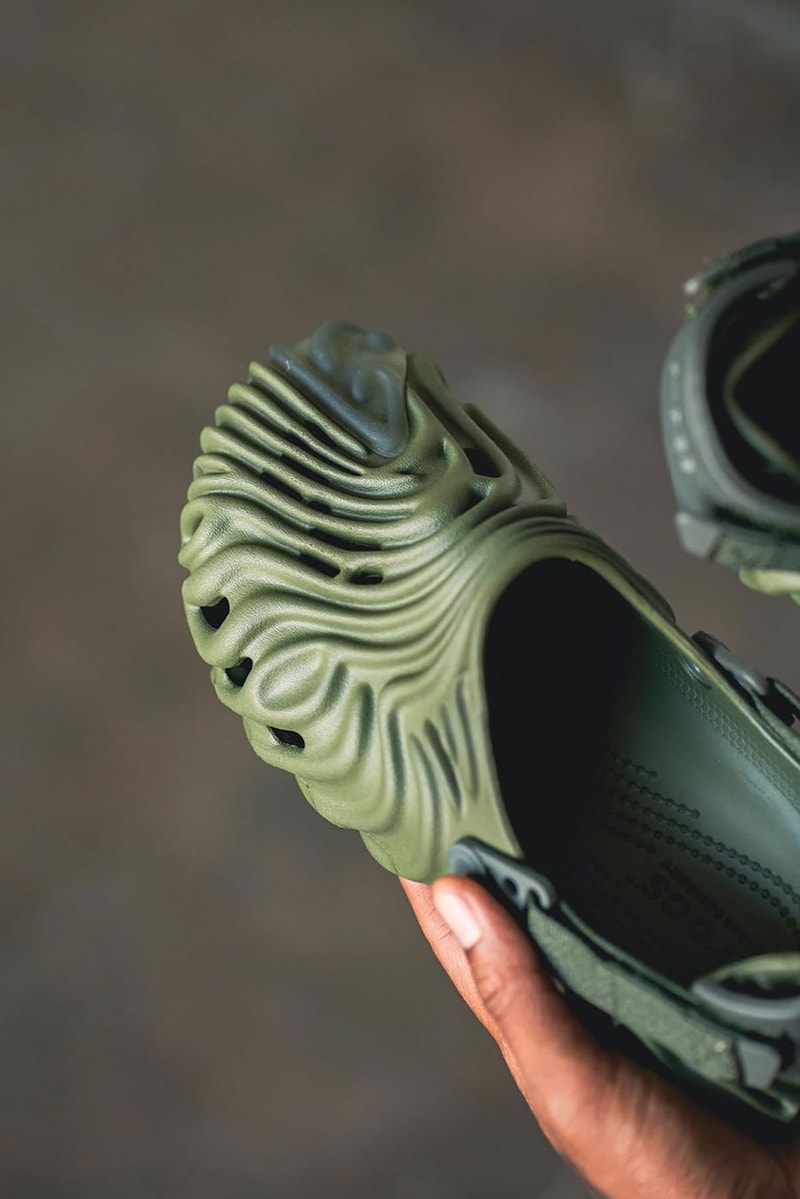 Salehe Bembury Crocs Classic Clogs Collaboration Olive Green Footwear Shoes