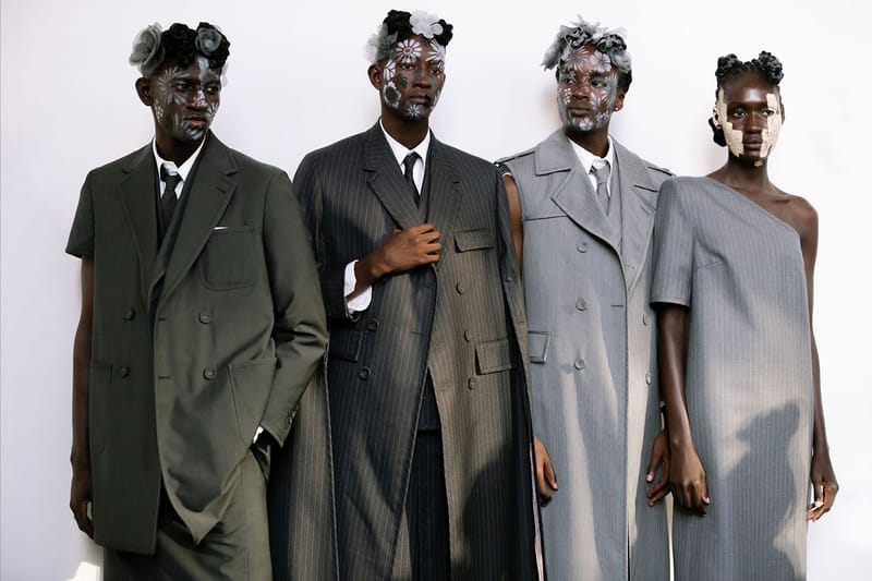 Get a Backstage Look at Thom Browne's SS22 Runway at New York Fashion Week