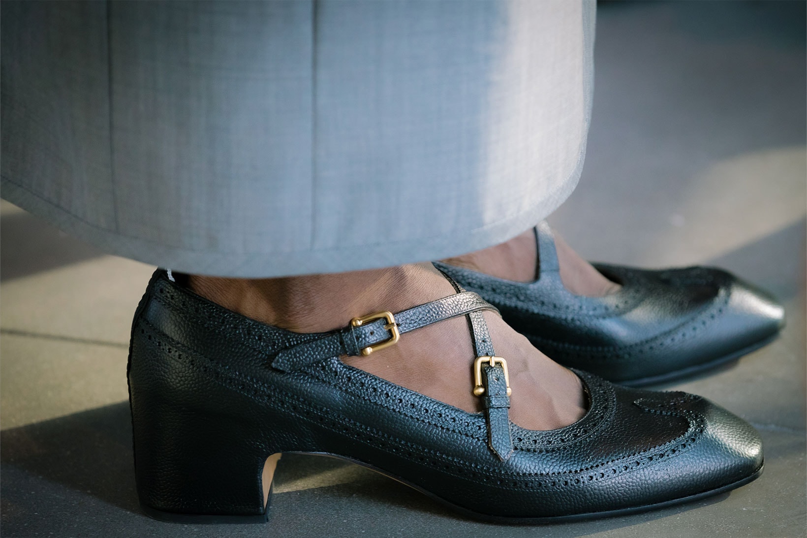 Thom Browne NYFW Spring/Summer 2022 SS22 Backstage Shoes Heels