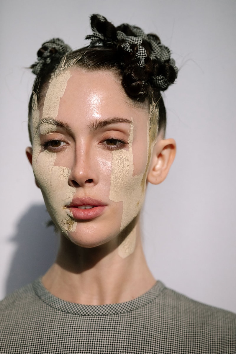 Thom Browne NYFW Spring/Summer 2022 SS22 Backstage Teddy Quinlivan Makeup