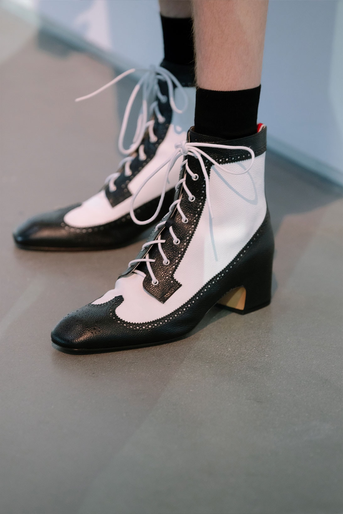 Thom Browne NYFW Spring/Summer 2022 SS22 Backstage Shoes BOots