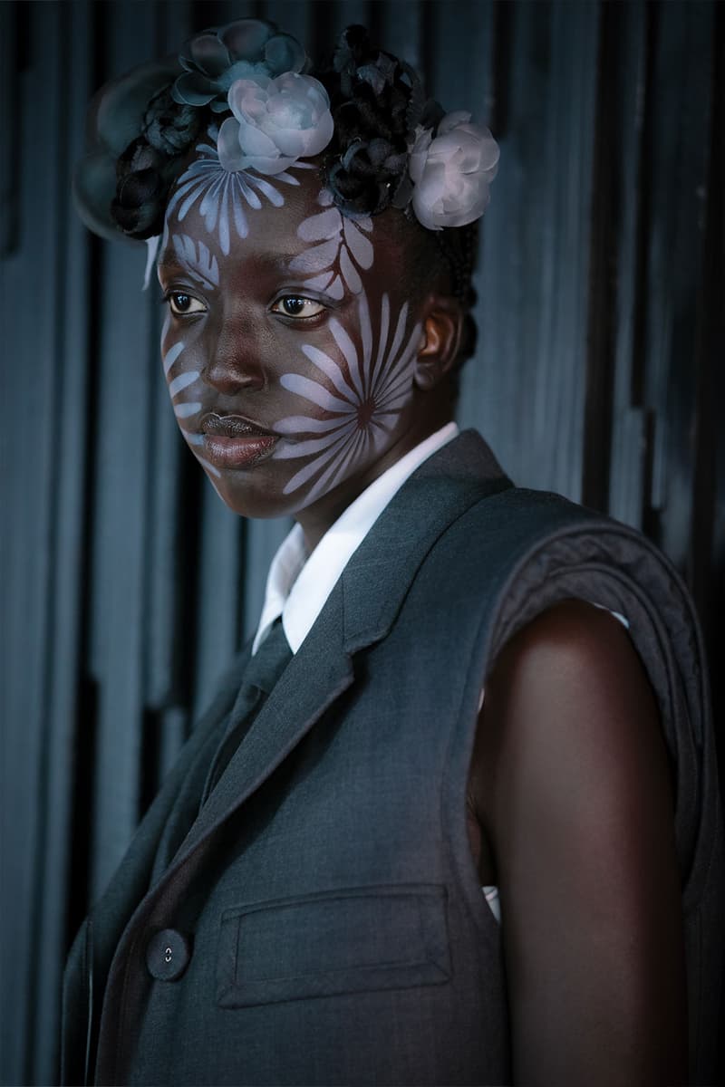 Thom Browne NYFW Spring/Summer 2022 SS22 Backstage Suit Vest Makeup