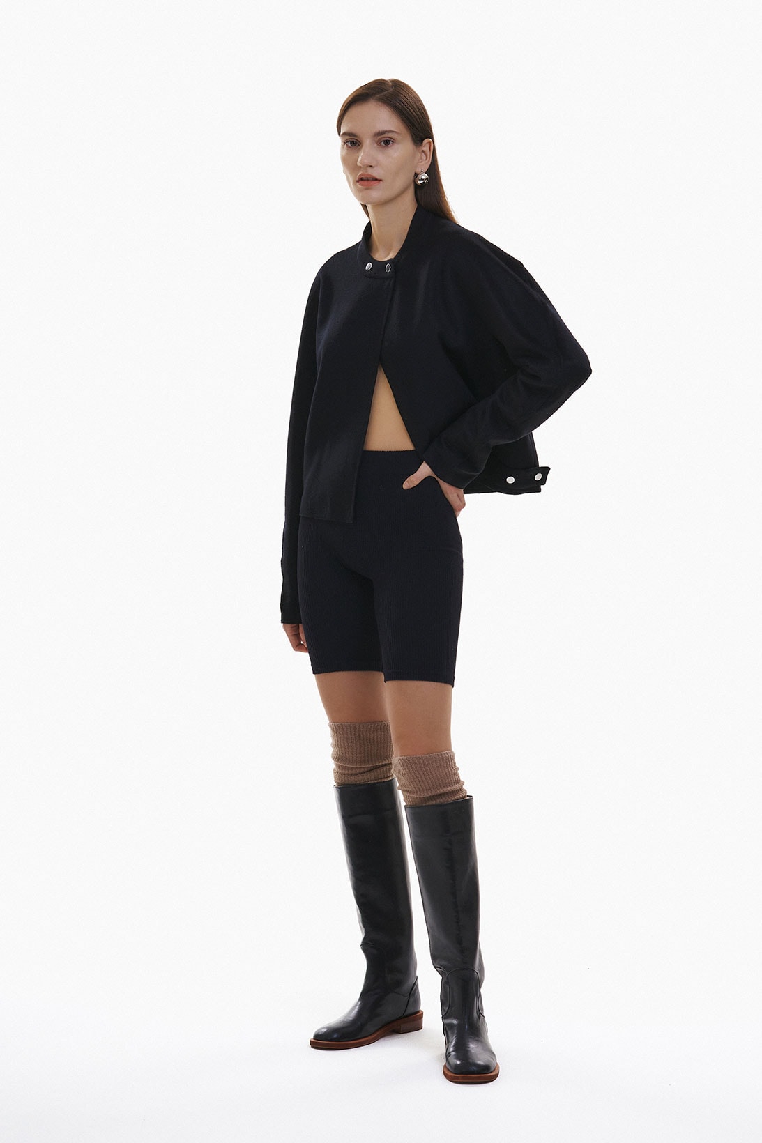 YUNSÉ Fall/Winter 2021 Collection Lookbook Tension and Relaxation Bike SHorts Boots