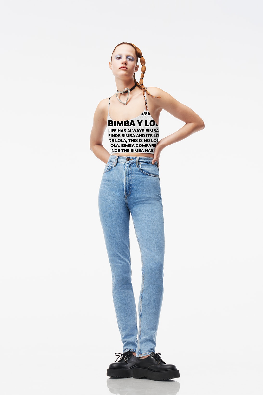 BIMBA Y LOLA Fall Winter 2021 FW21 Denim Jeans Pants