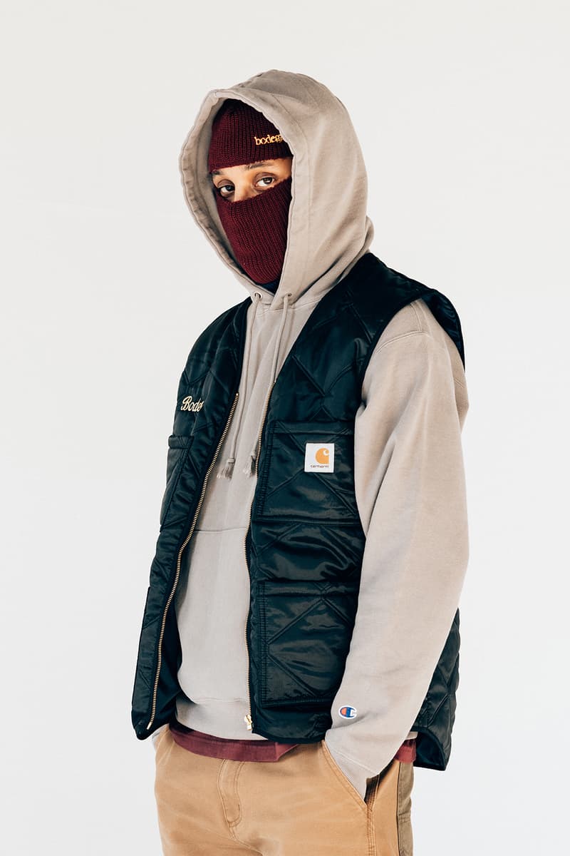 bodega fall winter lookbook drop 1 carhartt wip vest hoodie beanie tshirt tee pants air jordan 11 