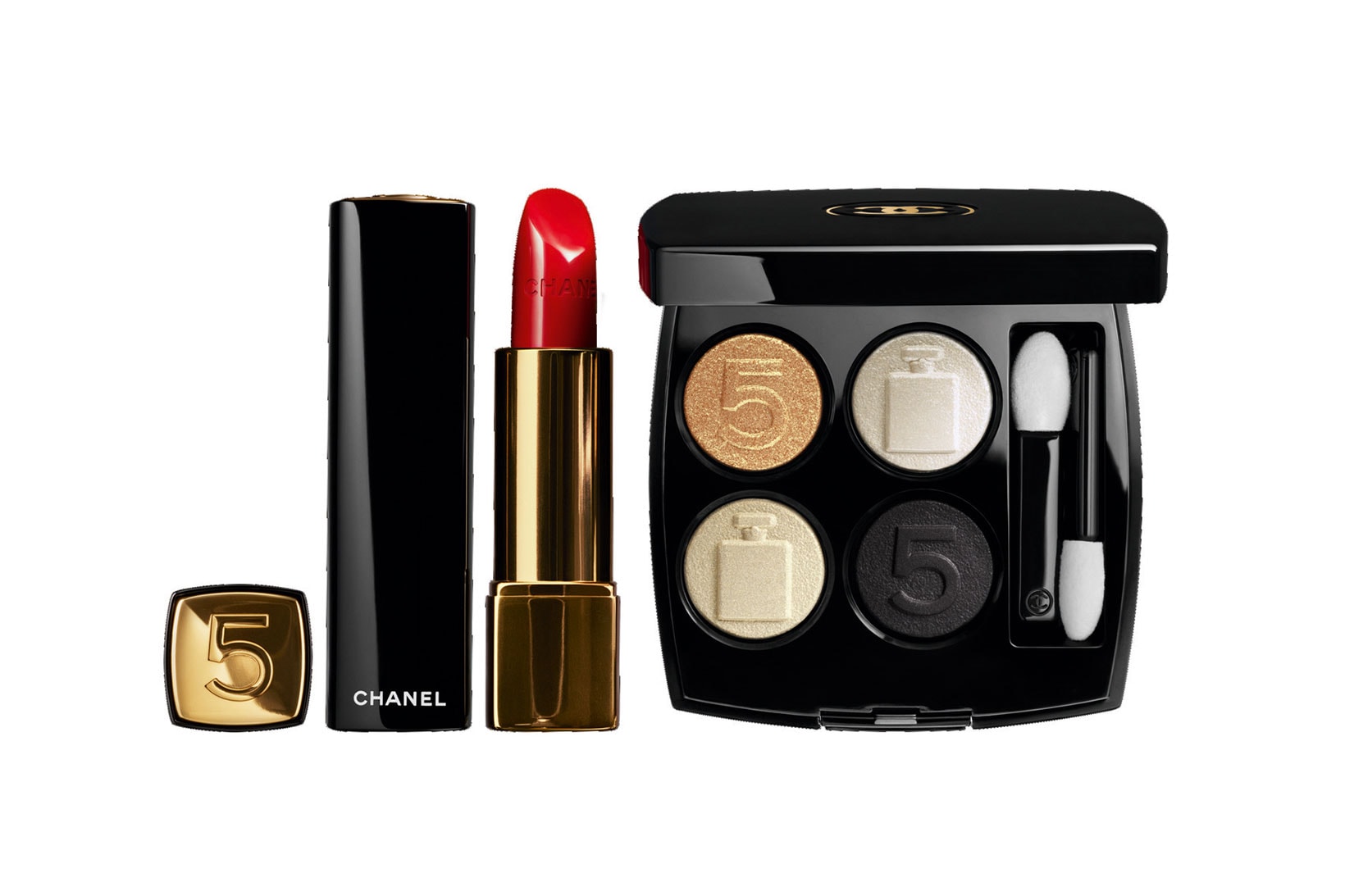 Chanel Beauty Holiday Collection No.5 Makeup Eyeshadows Lipstick Rouge