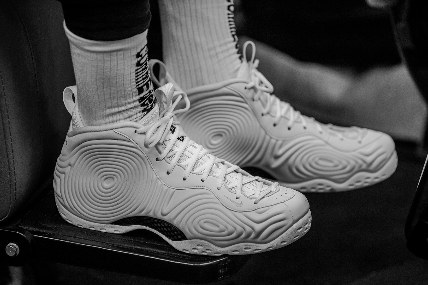 COMME des GARÇONS Nike Air Foamposite One Collaboration White Black Sneakers Footwear Kicks Shoes
