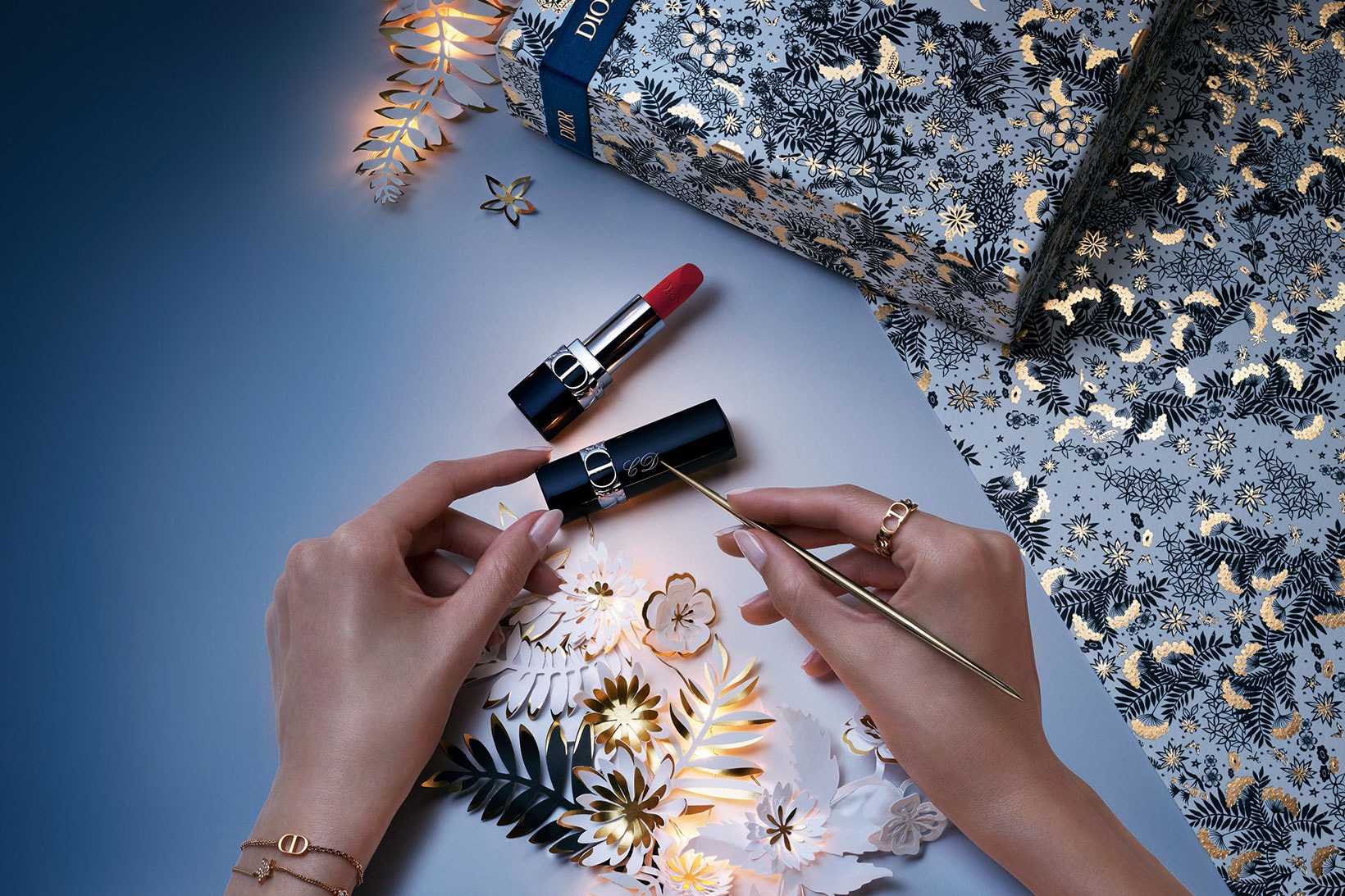 Dior Beauty Makeup Holiday Christmas Collection Lipstick Engraving