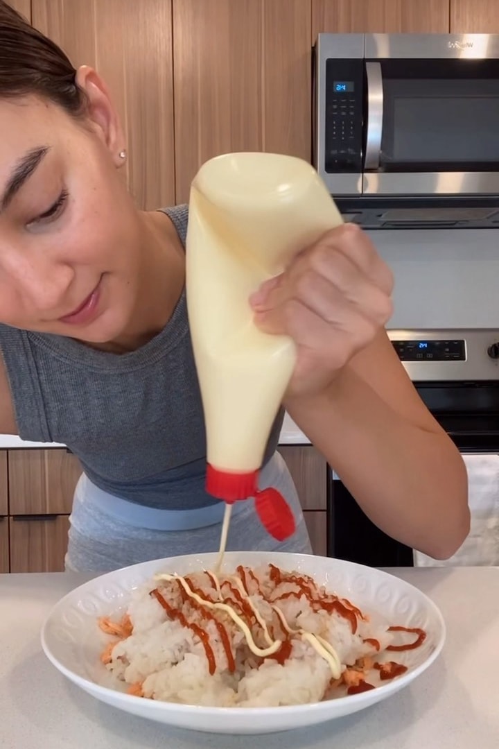 Emily Mariko TikTok Viral Salmon Rice Bowl Recipe Video Content Creator Social Media Influencer Cooking 