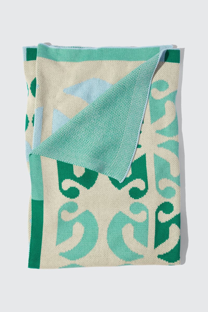 Glossier Field Greens Blanket Throw Homeware Accessory