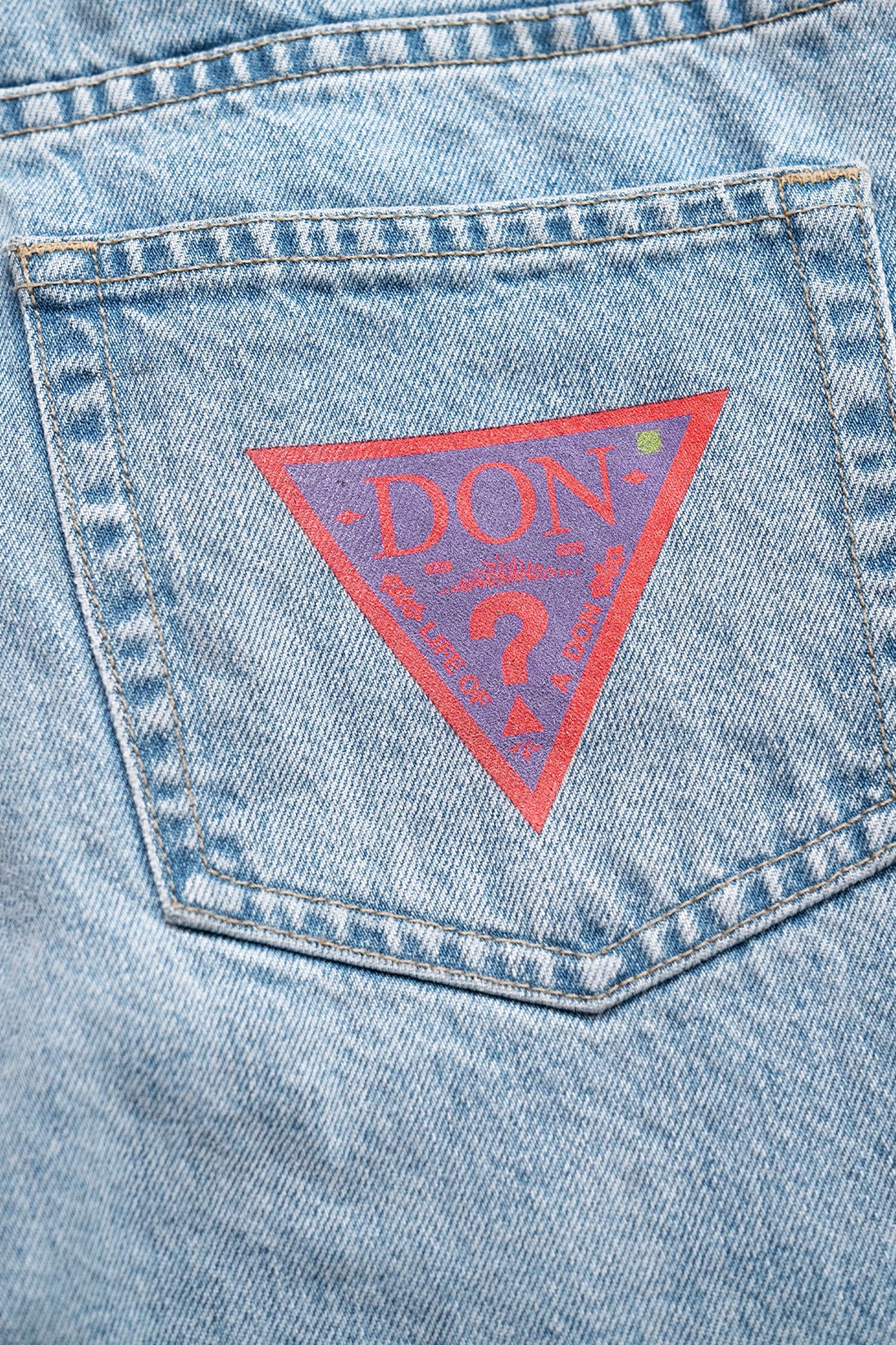 GUESS Originals Don Toliver Life of a Album Merch Jeans Denim Pocket Back Detail