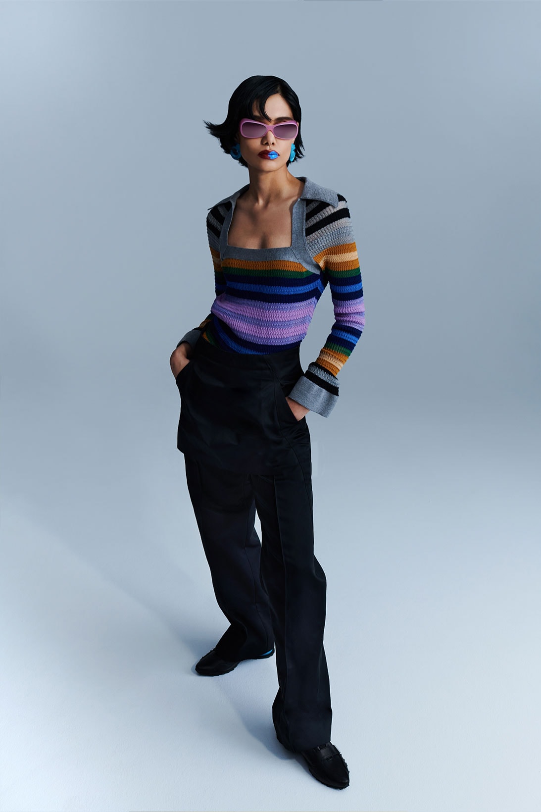 Kiko Kostadinov FW21 Campaign Knitwear Sweater Trousers