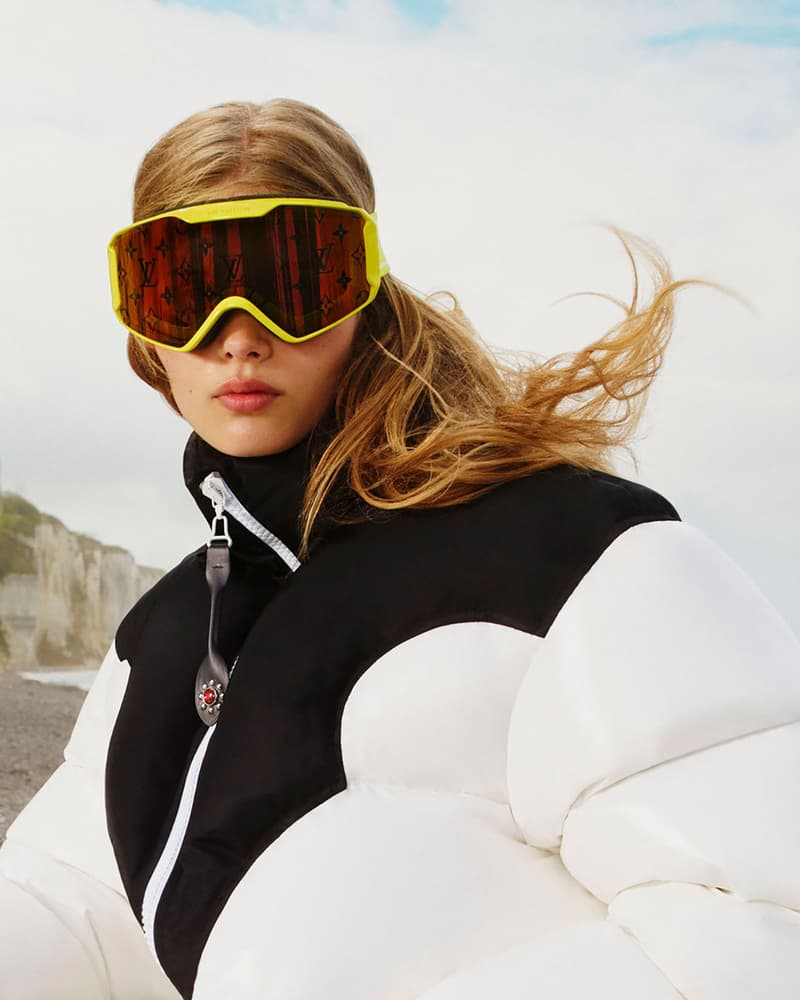 Louis Vuitton Fall Winter Ski Mask Goggles Lips Makeup Hair