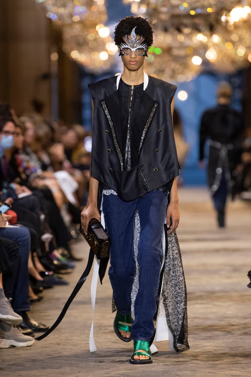 Louis Vuitton Spring Summer 2022 Nicolas Ghesquiere Paris Fashion Week Protestor Runway