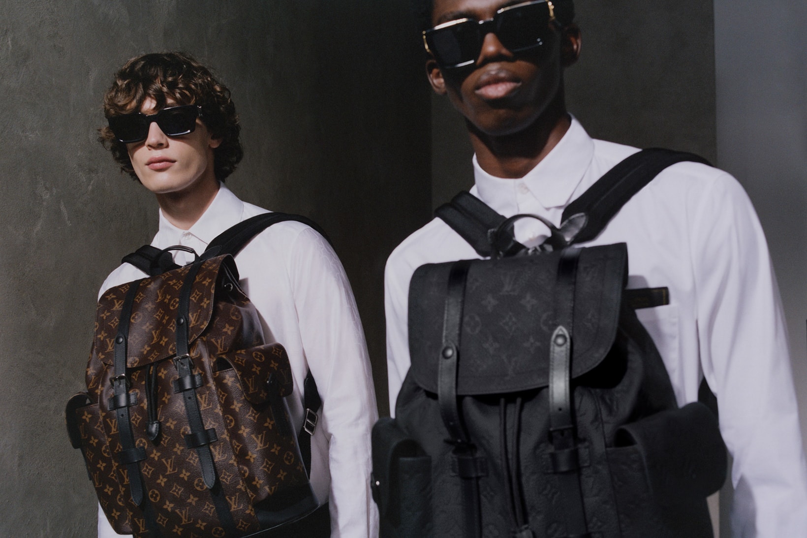 Louis Vuitton Virgil Abloh Christopher Soft Trunk Bags Black Brown Backpack