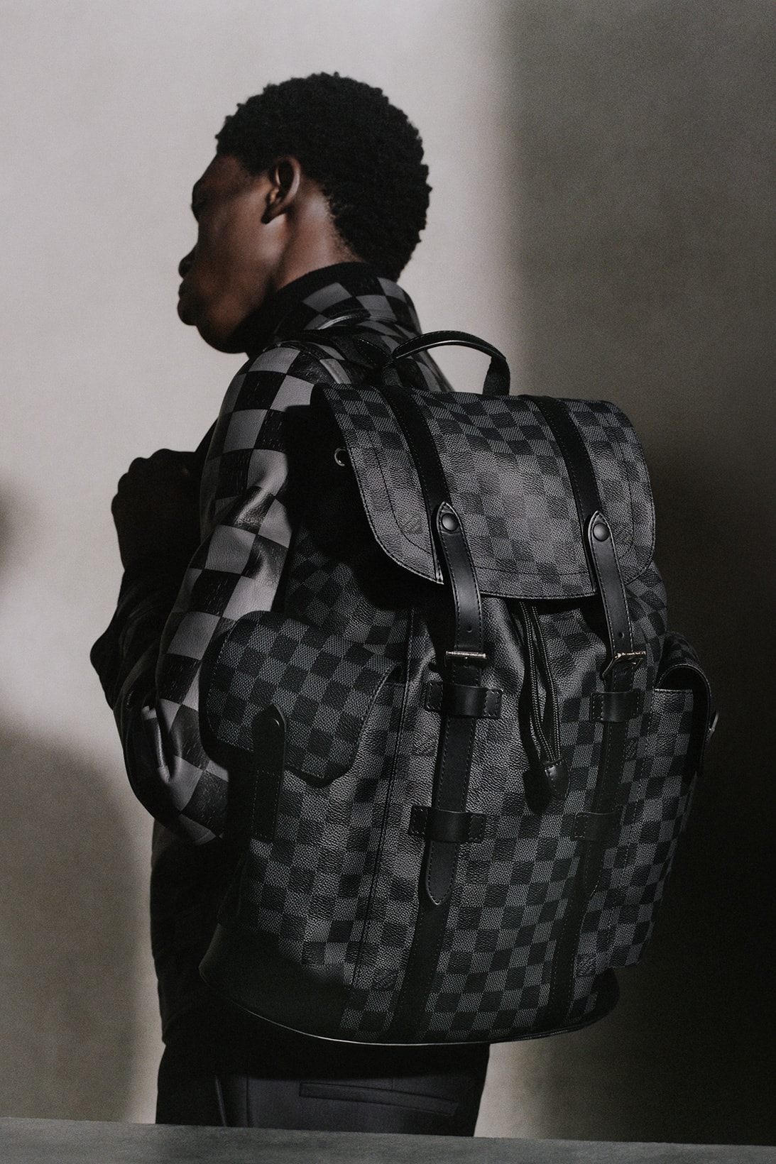 Louis Vuitton Virgil Abloh Christopher Soft Trunk Bags Black Backpack