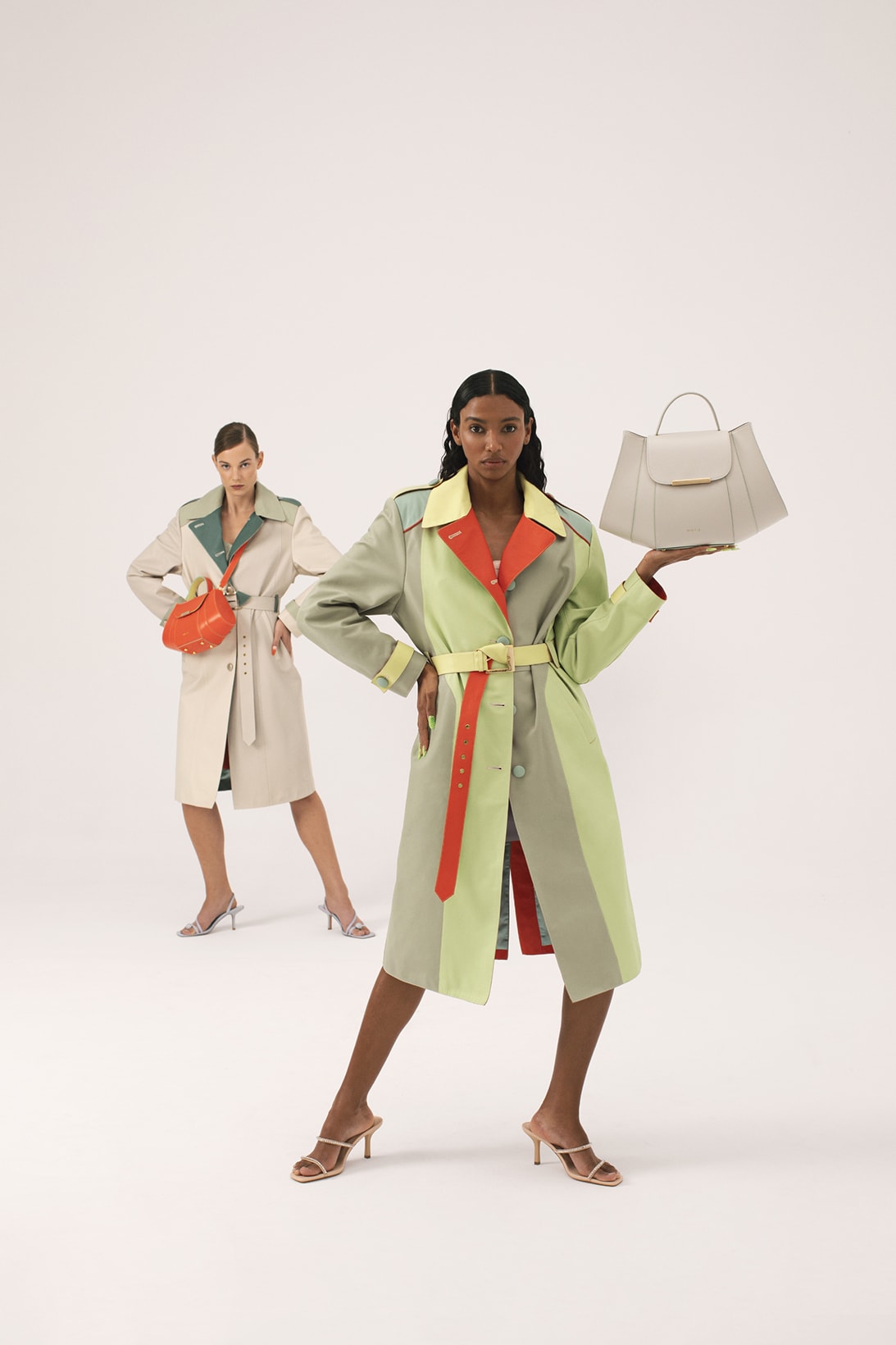 MIETIS Ready-to-Wear Leather Handbags Collection Trench Coat Heels