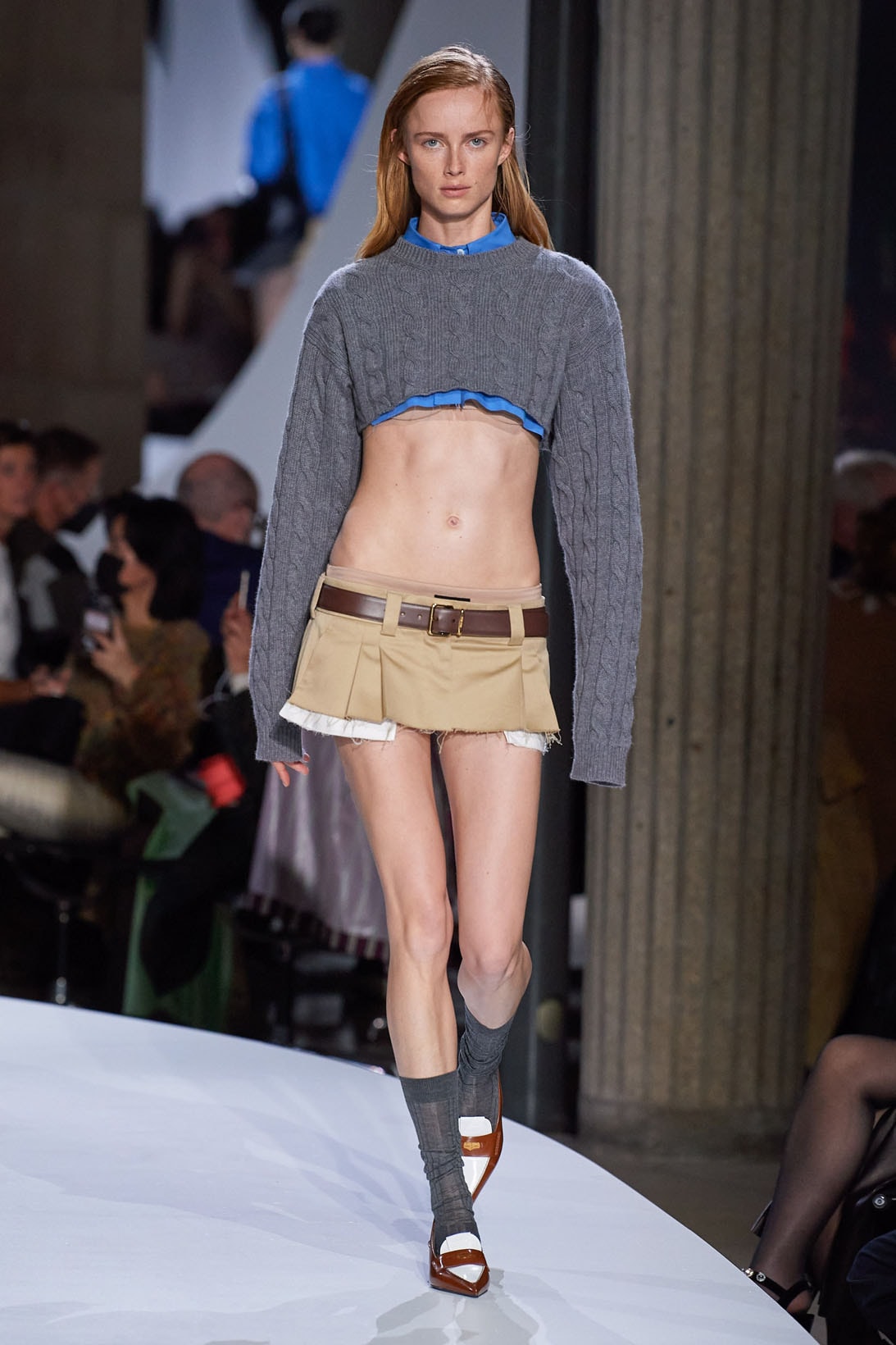 Miu Miu Spring Summer 2022 Collection New Balance 574 Collaboration Micro MIni Skirts Miuccia Prada