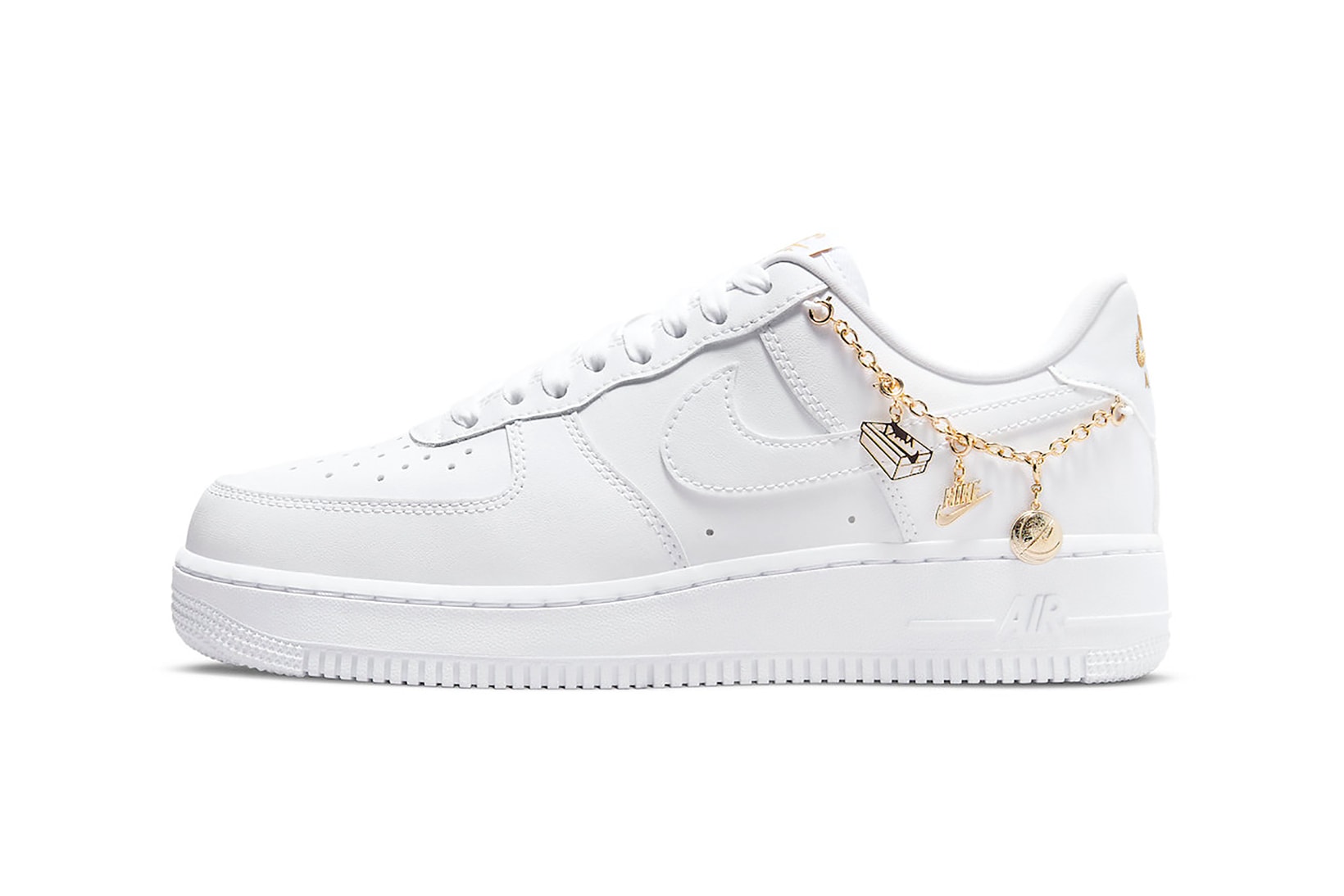 Nike Air Force 1 AF1 Low LX Lucky Charms White Gold Footwear Kicks Sneakers Shoes