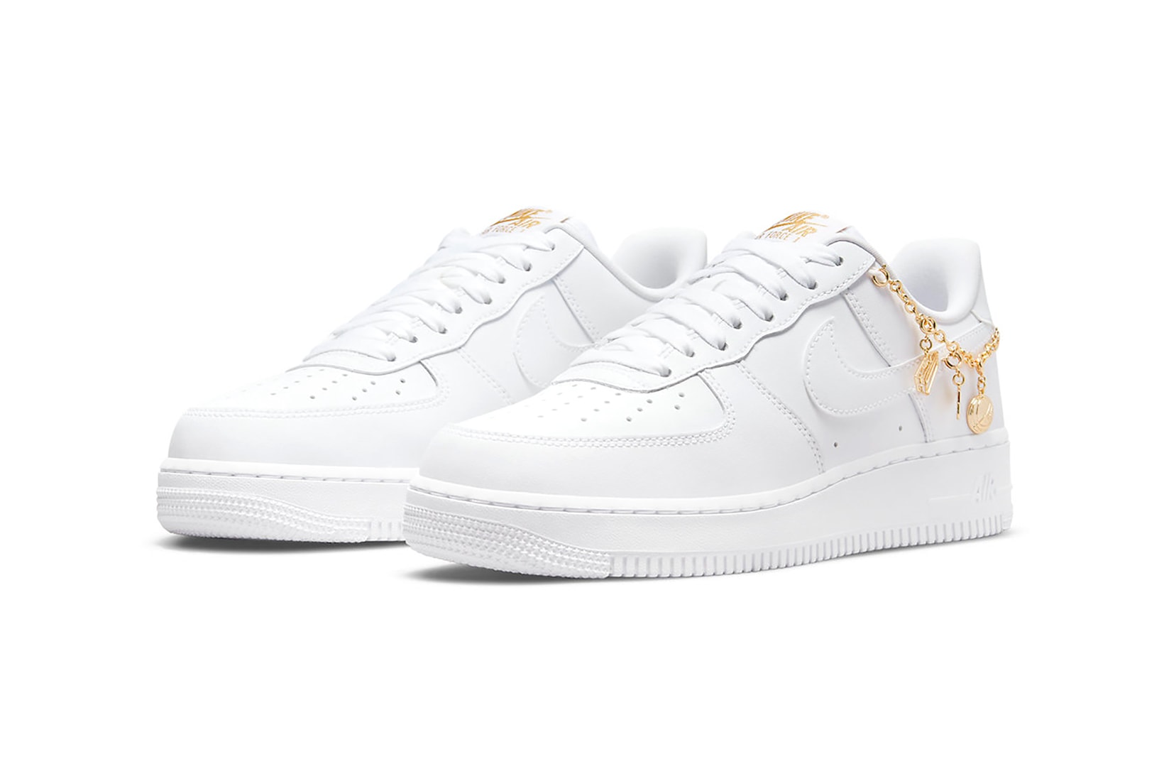 Nike Air Force 1 AF1 Low LX Lucky Charms White Gold Footwear Kicks Sneakers Shoes
