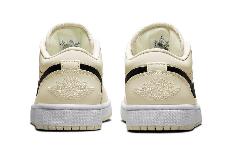 black and cream air jordan 1