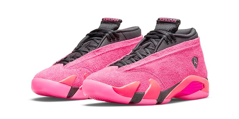 jordan retro 14 pink and grey