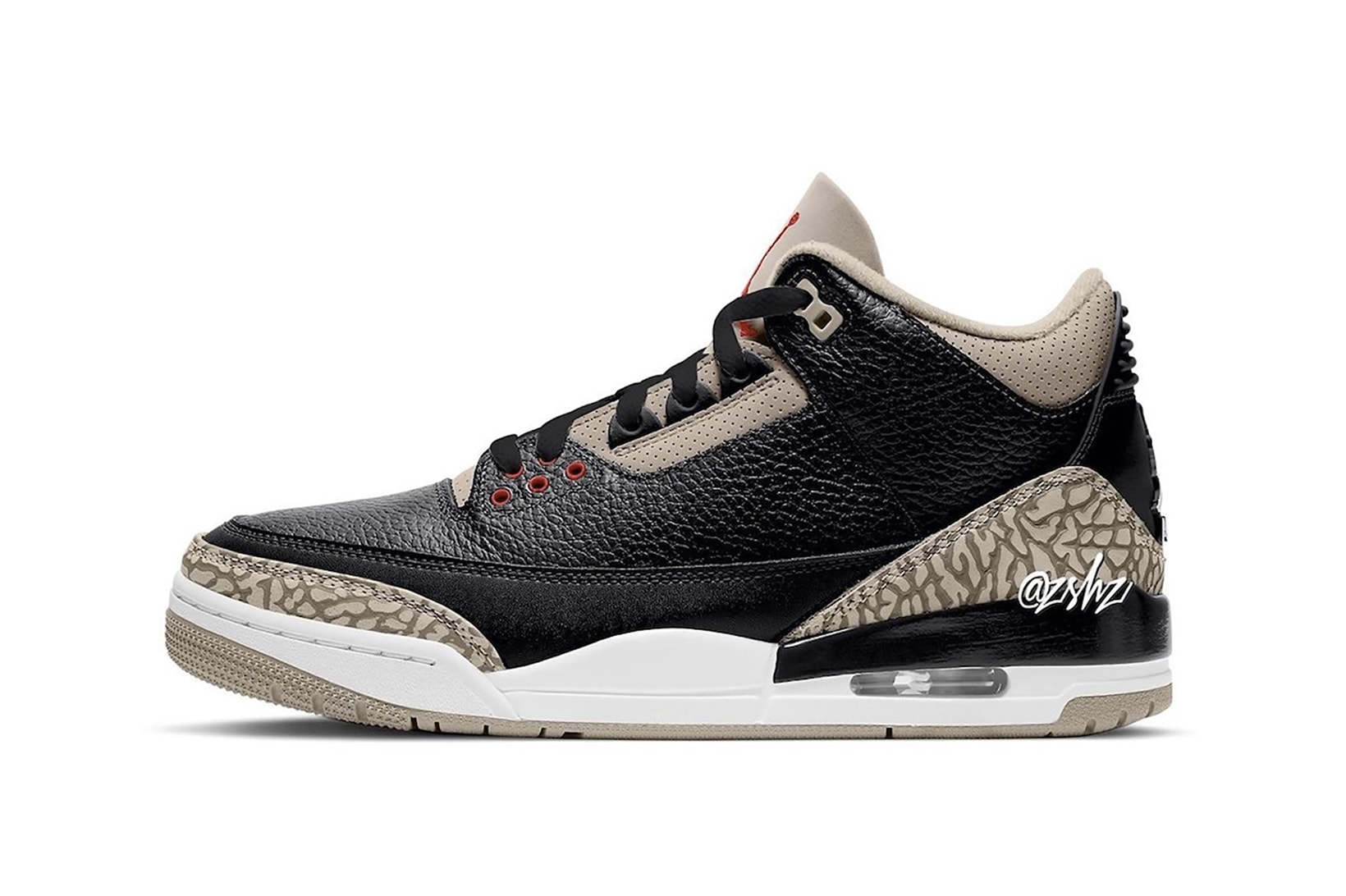 Nike Air Jordan 3 AJ3 Desert Cement Black Beige Sneakers Footwear Shoes Kicks