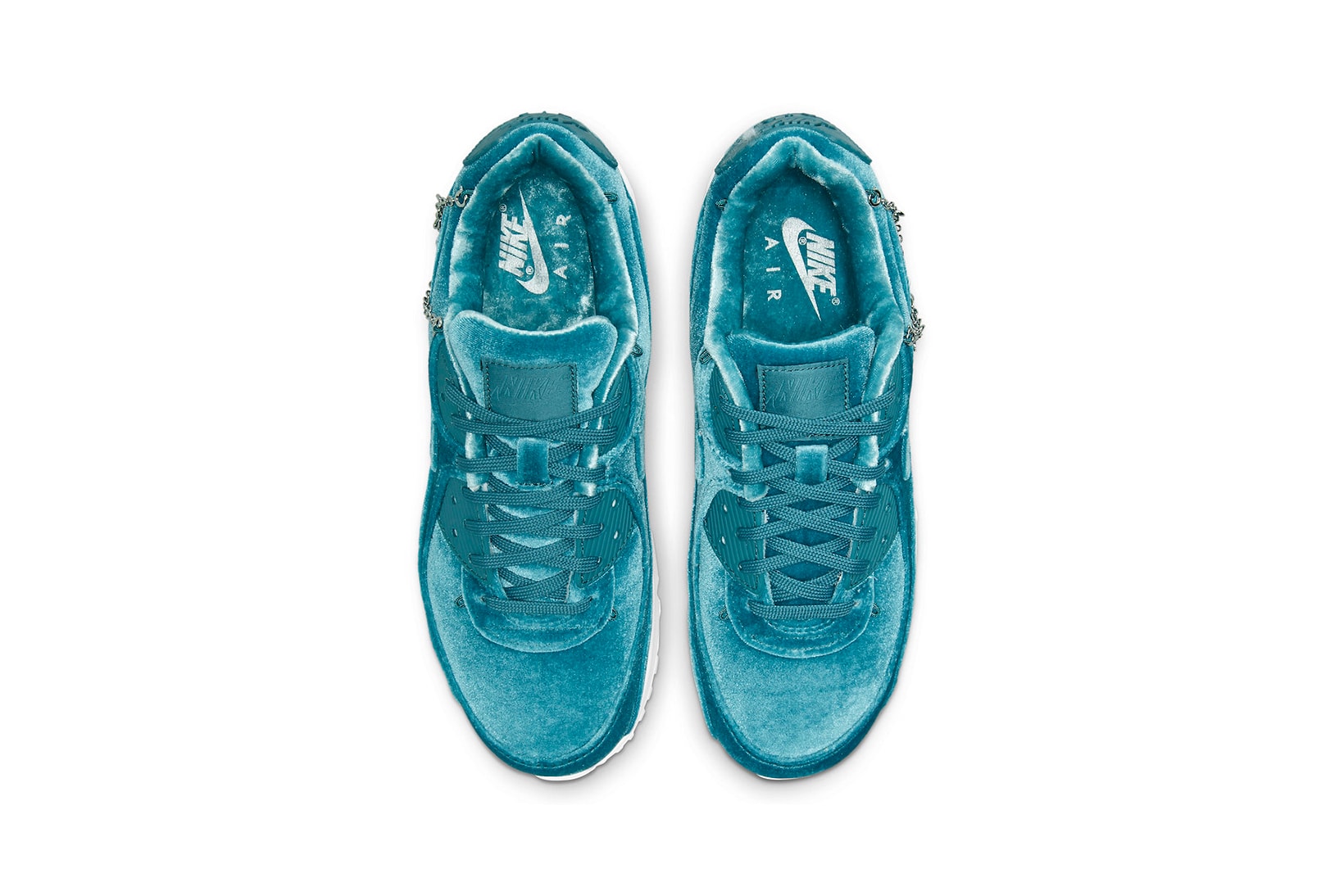 Nike Air Max 90 AM90 Lucky Charms Ash Green Metallic Silver Blue Sneakers Footwear Kicks Shoes