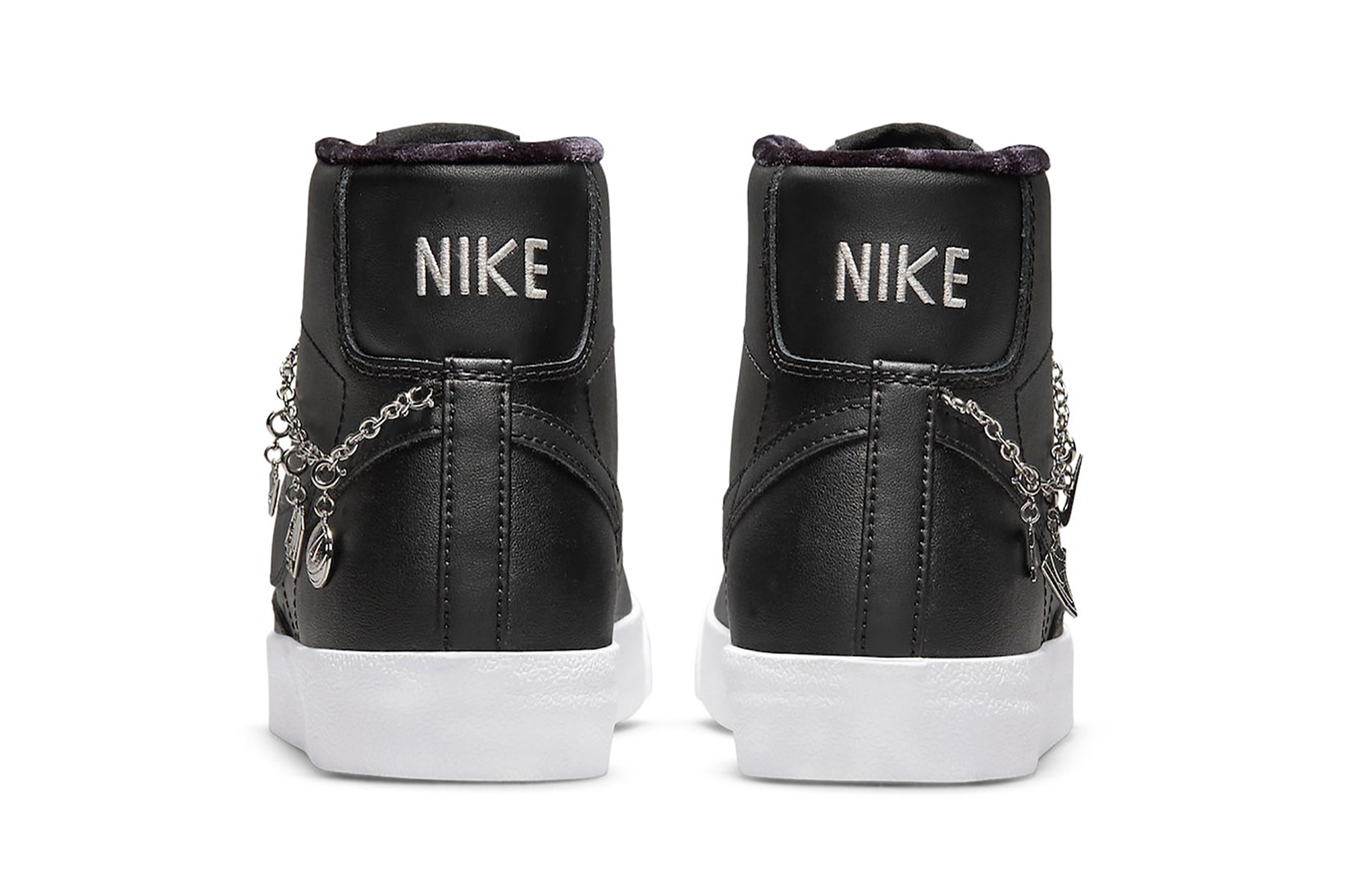 Nike Blazer Mid Lucky Charms Black Metallic Silver Sneakers Footwear Shoes Kicks Heels