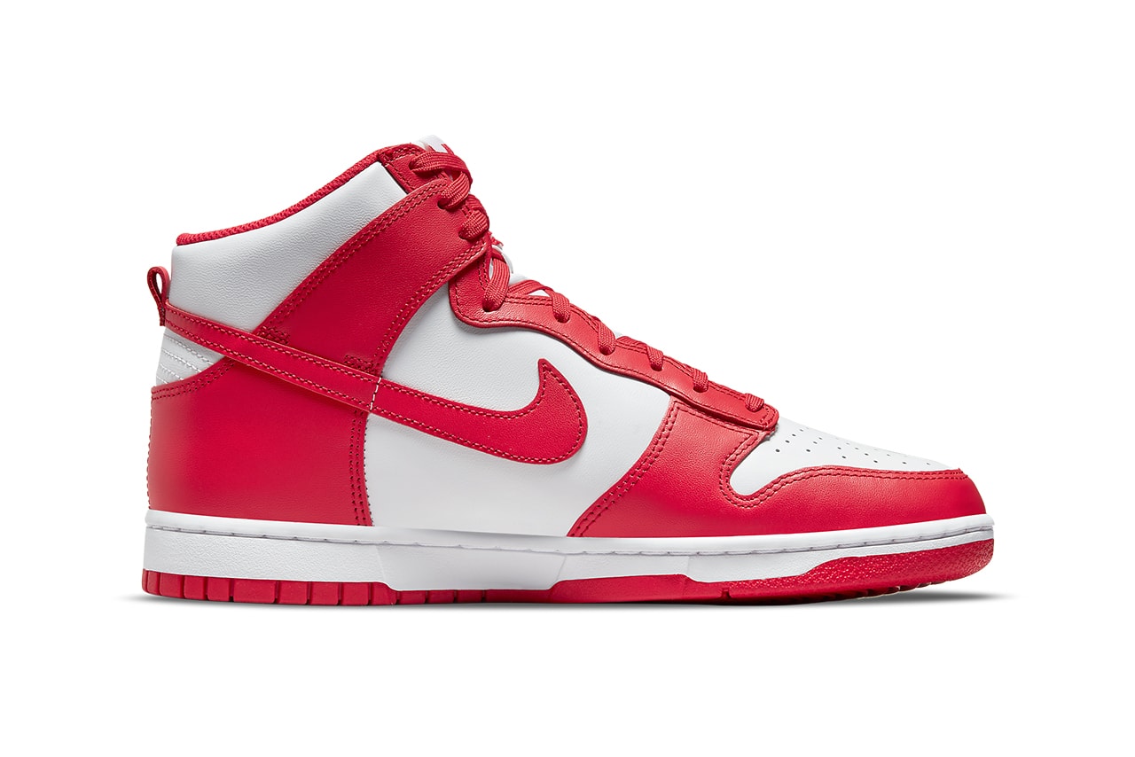 Nike Dunk High University Red White DD1399-106 Sneakers Swoosh