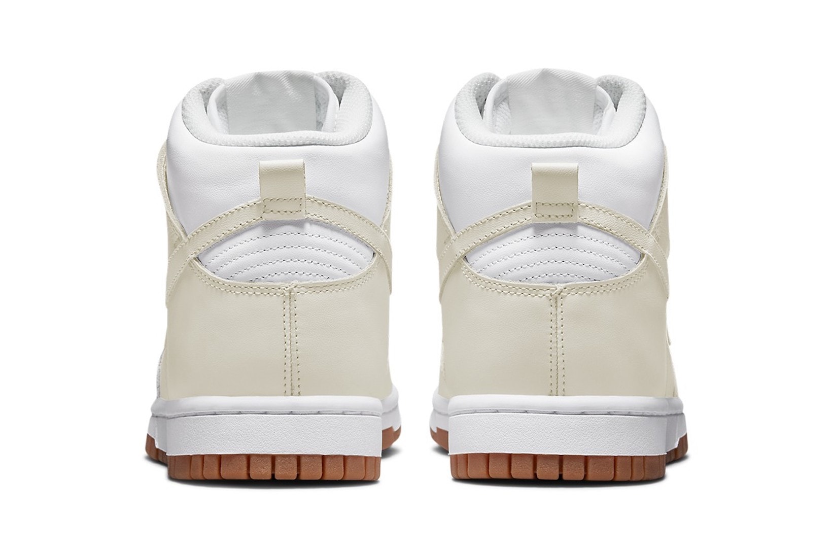 Nike Womens Sneakers Dunk High Sail Gum Cream White Footwear Kicks Shoes Heel