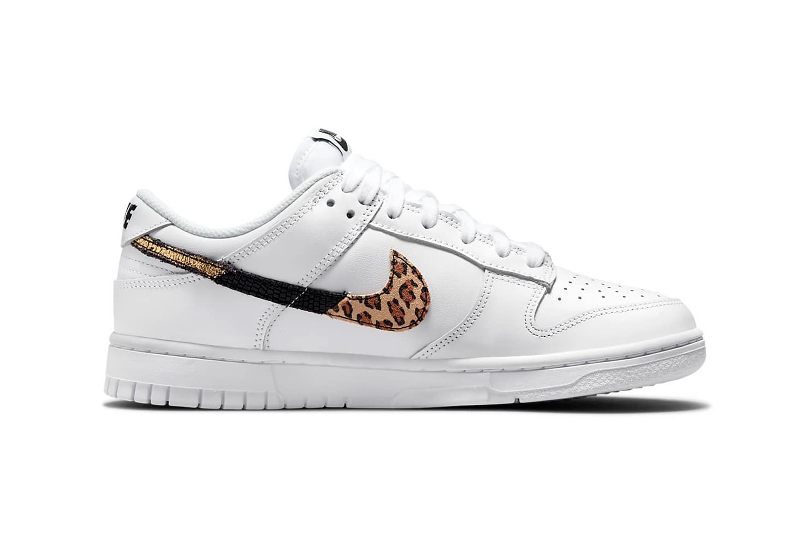 Nike Dunk Low Animal Instinct White Black Leopard Print Womens Sneakers Footwear Shoes Kicks