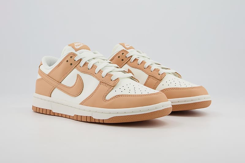 brown and white dunk low