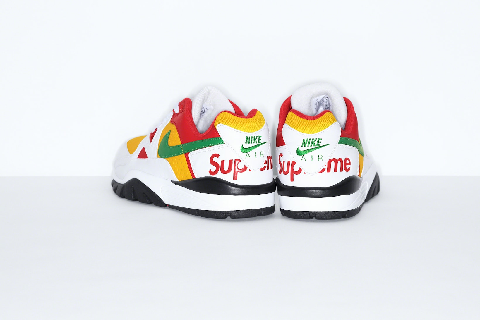 Supreme Nike Cross Trainer Low Sneakers Footwear Shoes Kicks Collaboration Black Red Green White Yellow