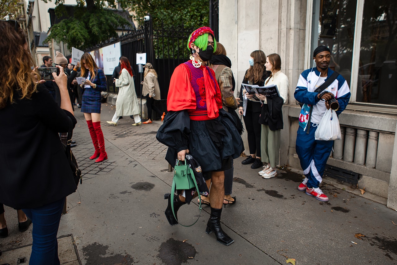 Paris Fashion Week Spring Summer 2022 SS22 Street Style Look Outfit Influencer Yu Masui