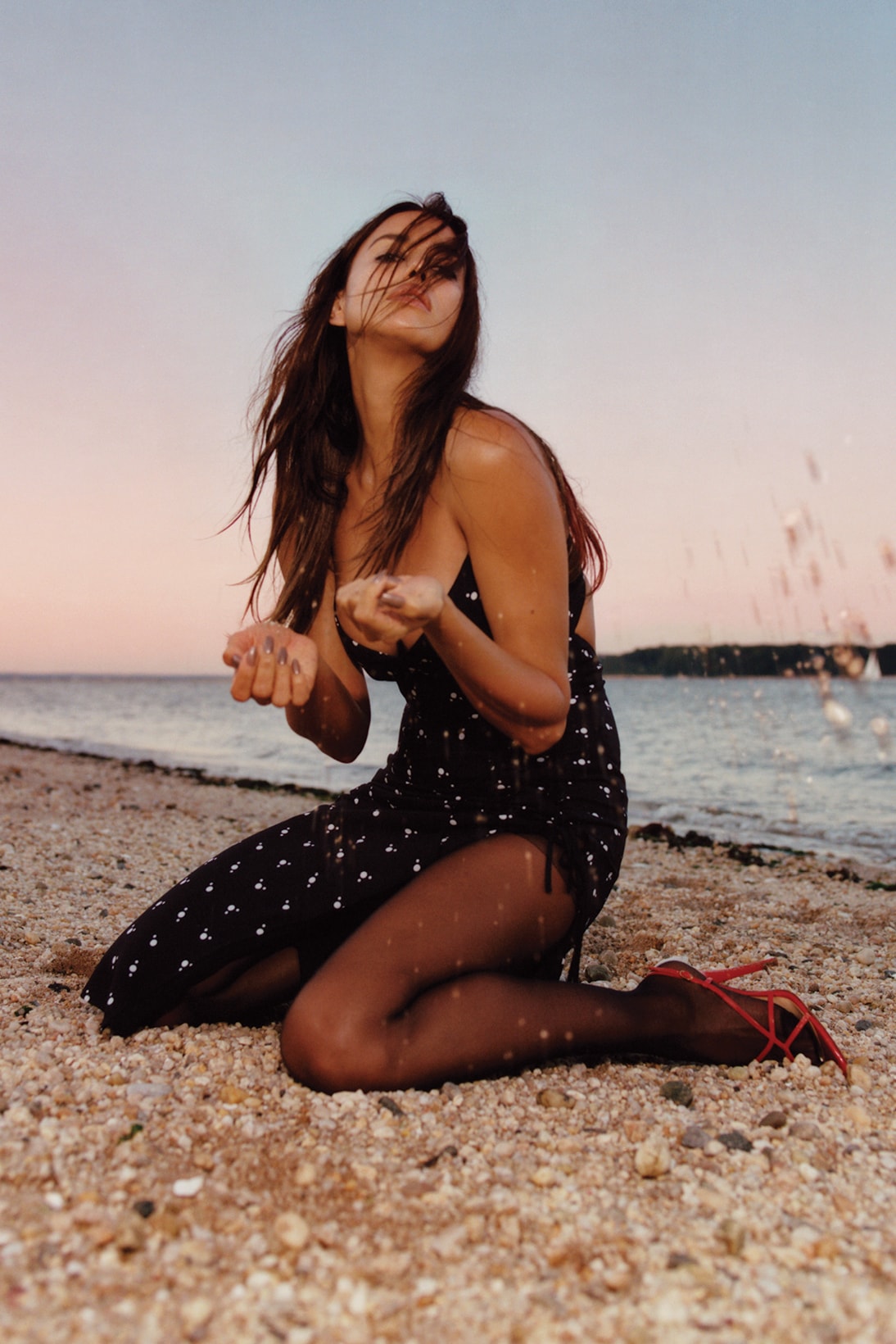 Irina Shayk self-portrait Resort 2022 Collection Campaign Dress