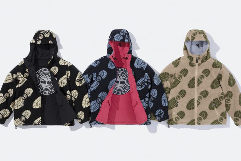 Supreme Timberland Fall Collaboration Fleece Jackets Outerwear