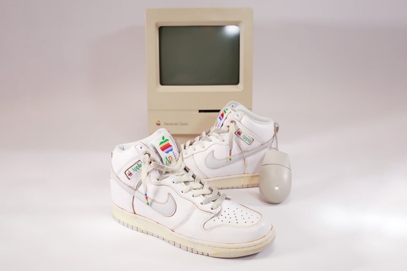 Apple Nike Dunk High Thinking Different Foxtrot Uniform Collaboration Computer Vintage