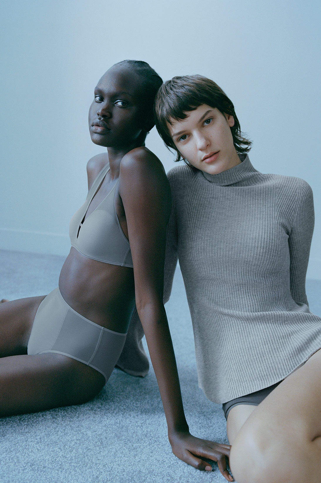UNIQLO Mame Kurogouchi Collaboration Underwear Bra Briefs Knit Sweater