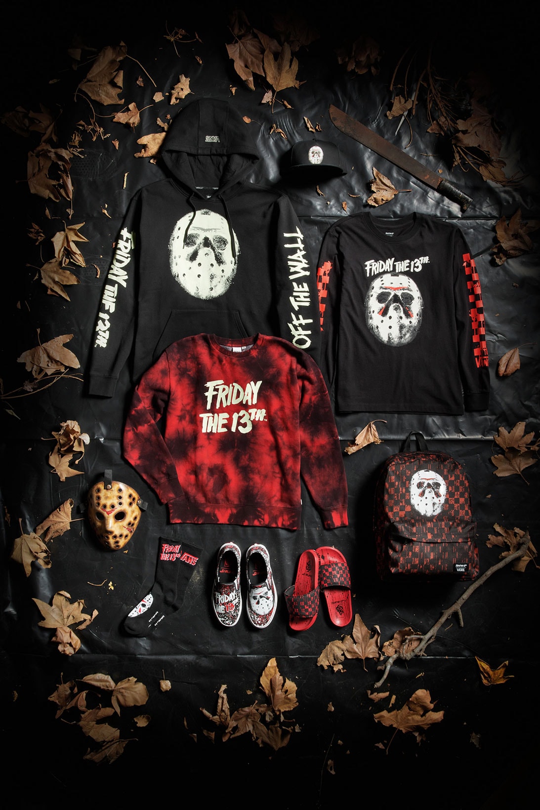 Vans Horror Halloween Warner Bros. Capsule TV Sneakers Friday the 13th hoodies t-shirts