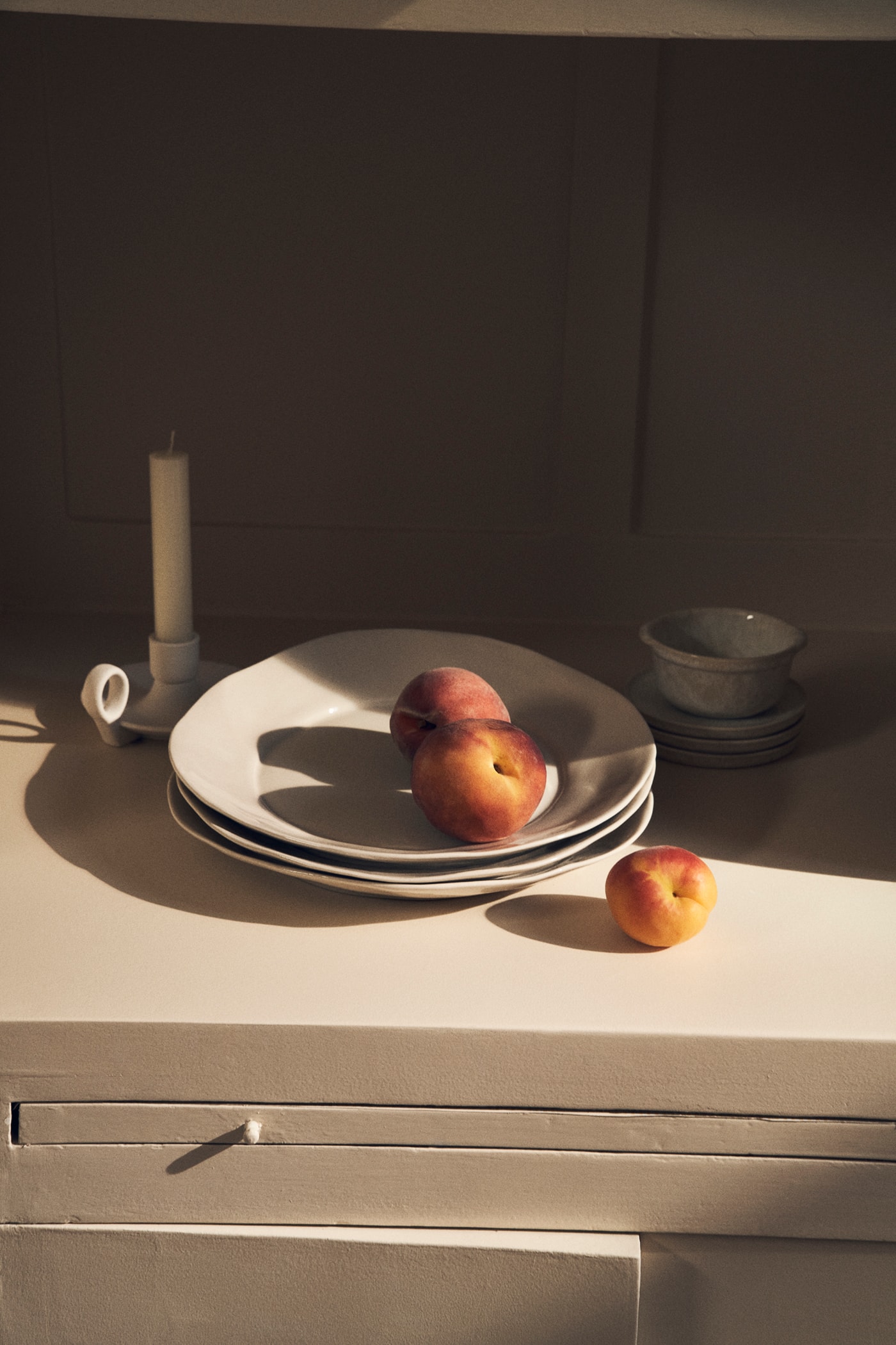 Zara Home The Last Line Campaign Collection Plates Ceramic Peaches