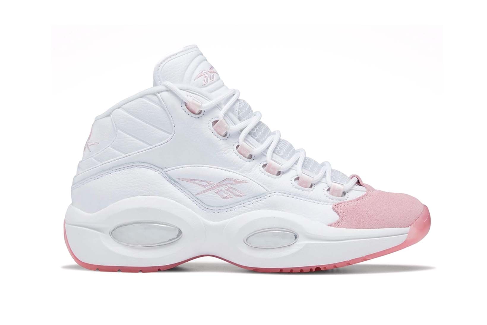 Reebok Question Mid Pink White Breast Cancer Month Price Release Date