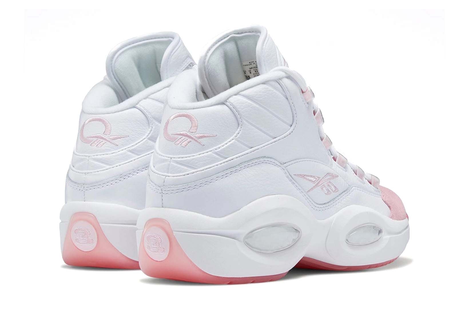 Reebok Question Mid Pink White Breast Cancer Month Price Release Date