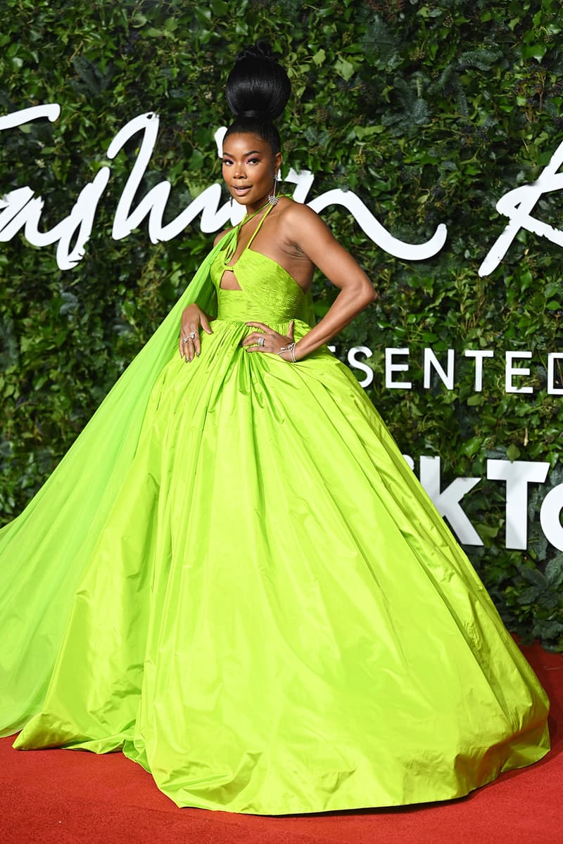 2021 Fashion Awards BFC Red Carpet Best Dressed Gabrielle Union