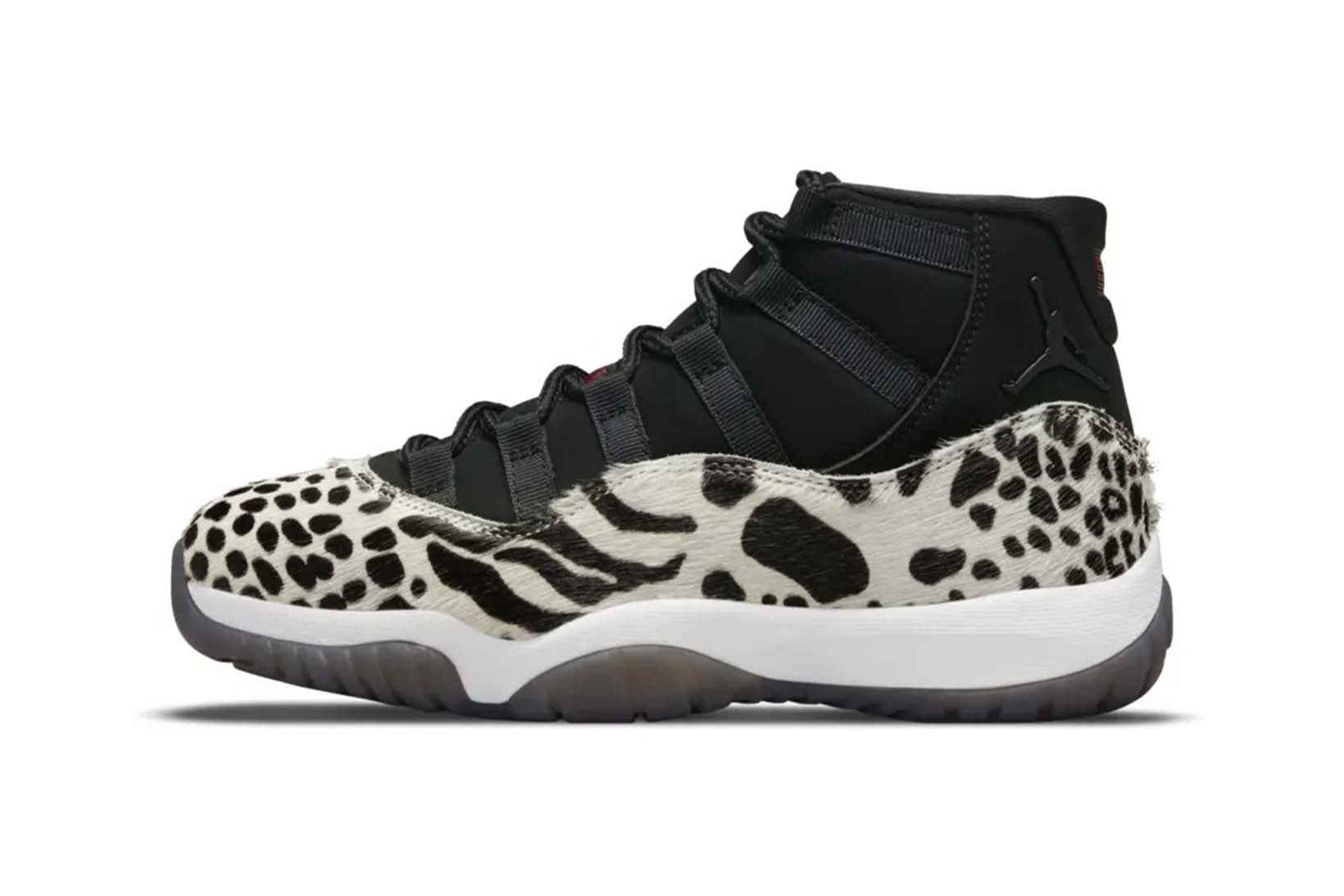 Nike Air Jordan 11 Women Black White Animal Print Black Friday Release Date