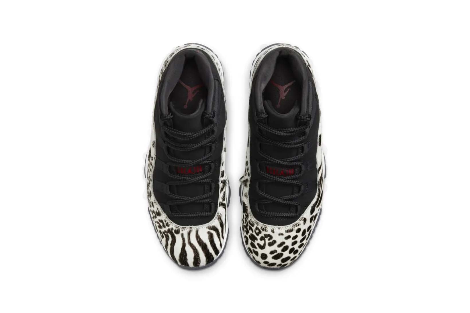 Nike Air Jordan 11 Women Black White Animal Print Black Friday Release Date