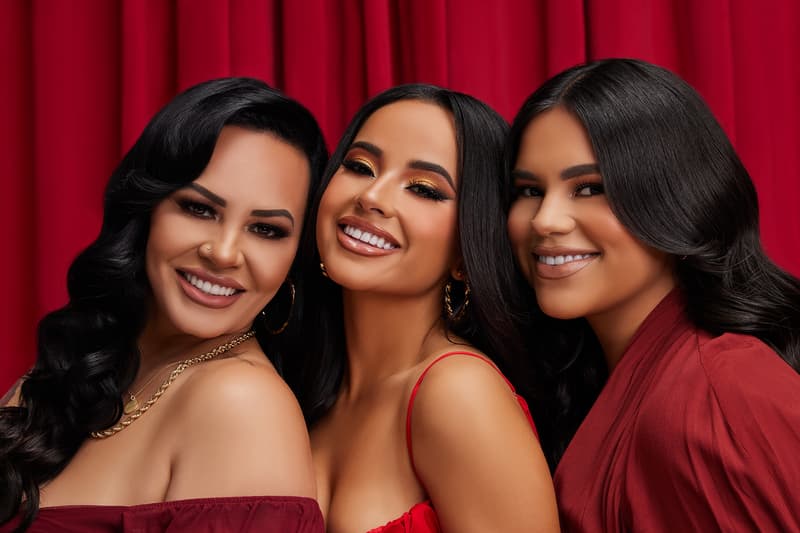 Becky G Treslúce Beauty Holiday Collection Makeup Eyeshadow Gel Eyeliners Falsies Fake Eyelashes Brushes Noche de Celebración